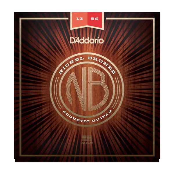 D'Addario NB1356 Nickel Bronze Acoustic Strings Medium 13-56